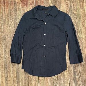 Express Blue Button Down Shirt Classic Style